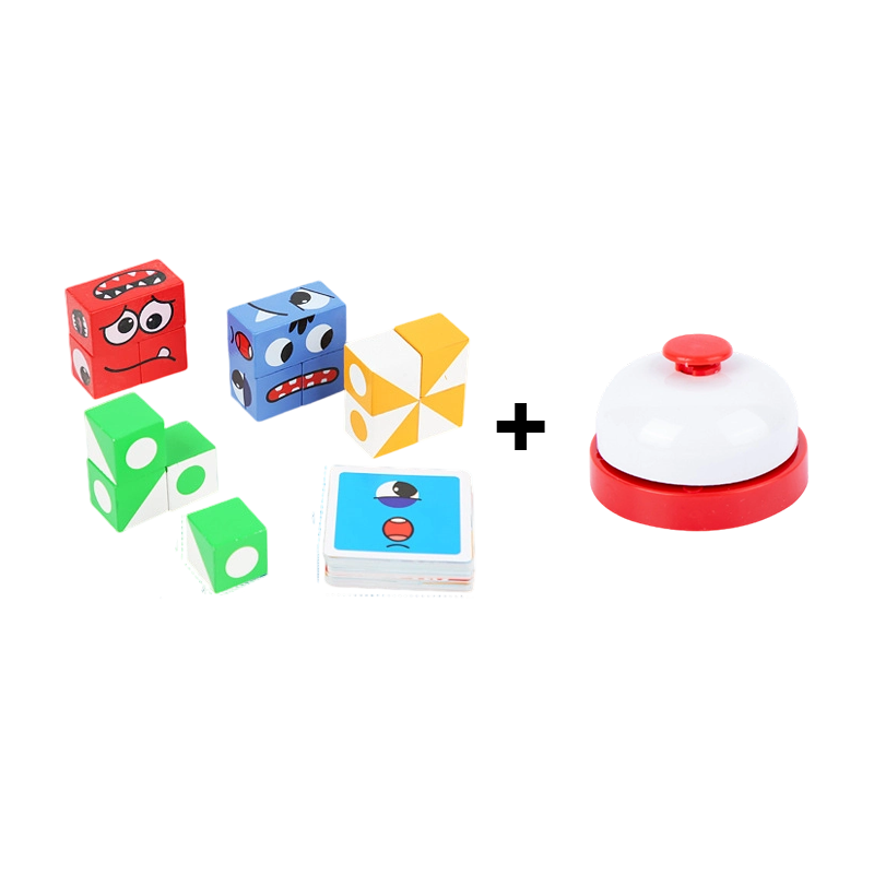 🎭 50% OFF HOT SALE! ✨ 5D Puzzle Educational Faces Changing Game - Interactive Family Activity with Rotating Expressions for Creative Learning 👨👩👧👦🔁