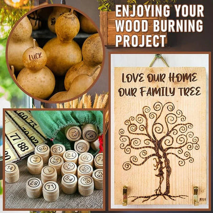 26 Letters Copper Mold DIY Wood Burning/Carving Set