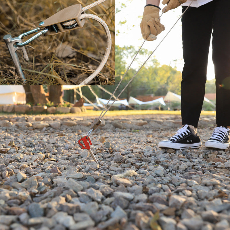 🔥Portable Adjustable Fix Camping Rope🌳