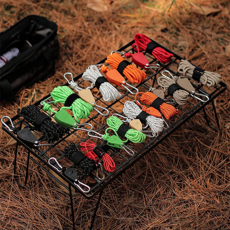 🔥Portable Adjustable Fix Camping Rope🌳