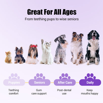 🔥 LAST DAY -BUY 1 GET 1 FREE 🔥 Pet Oral Repair Gel Toothbrush 🐱🐶