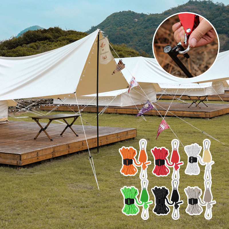🔥Portable Adjustable Fix Camping Rope🌳