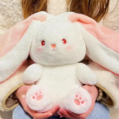 🎅Nice Gift🍓Strawberry Bunny Transformed into Little Rabbit🎀 Fruit Doll Plush Toy🐰